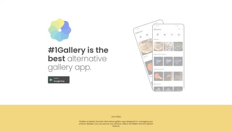 Homepage of 1Gallery