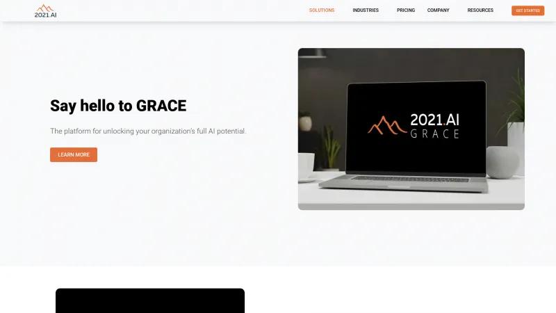 Homepage of Grace Enterprise AI Platform