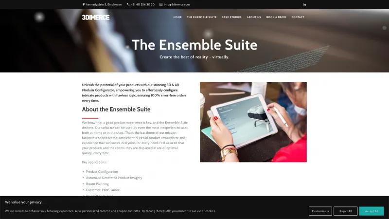 Homepage of Ensemble Suite