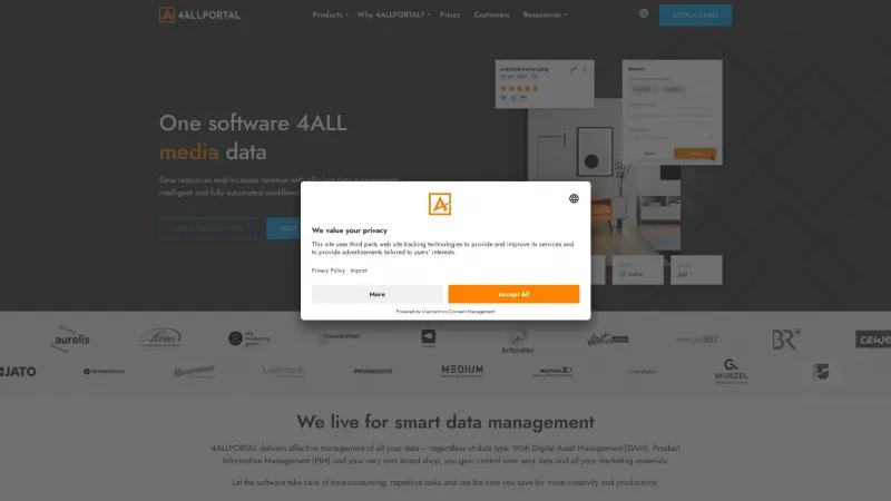 Homepage of 4ALLPORTAL