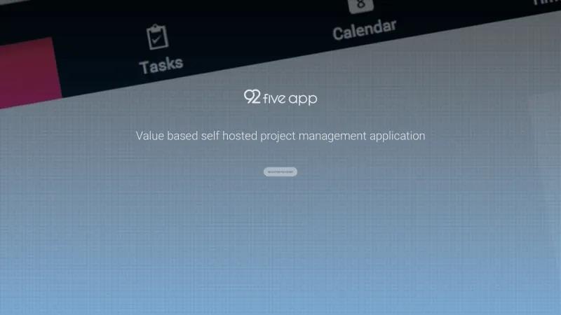 Homepage of 92five app