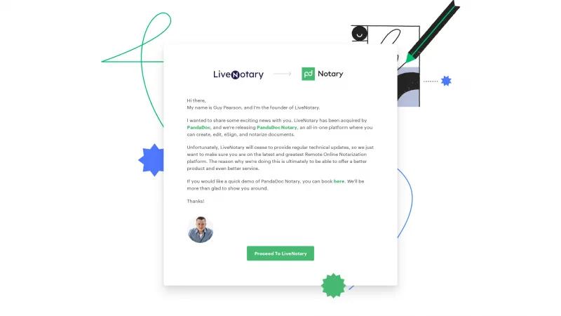 Homepage of LiveNotary