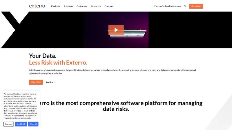 Homepage of AD Enterprise