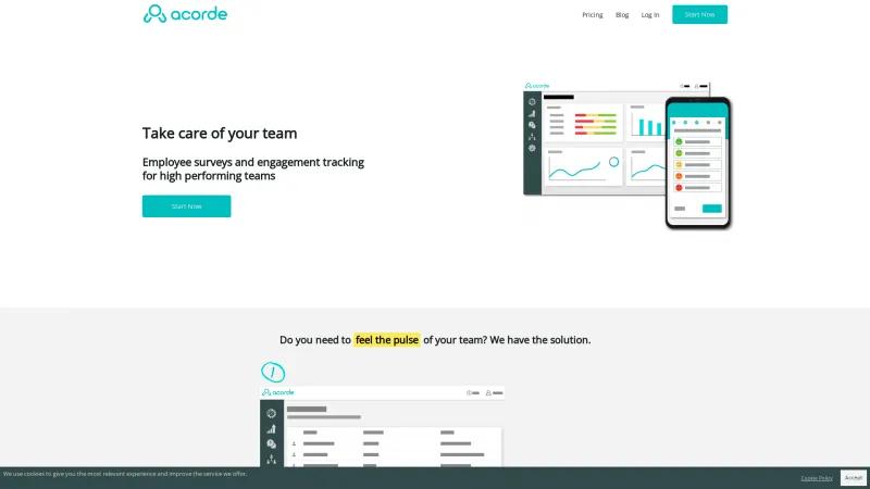 Homepage of Acorde