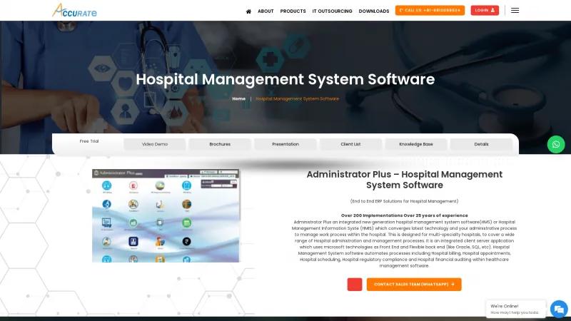 Homepage of Administrator Plus