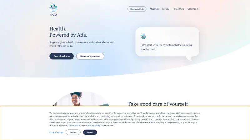 Homepage of Ada