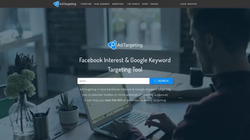 Homepage of AdTargeting