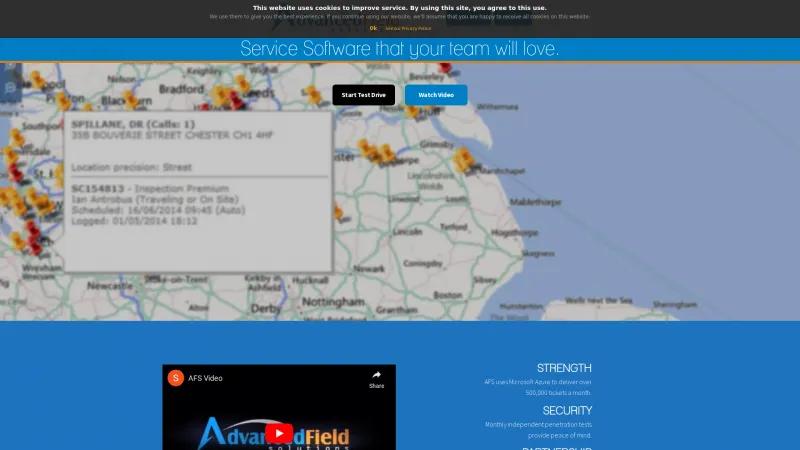 Homepage of Advanced Field Solutions