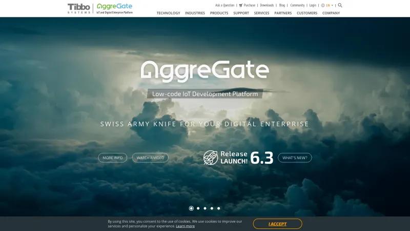 Homepage of AggreGate