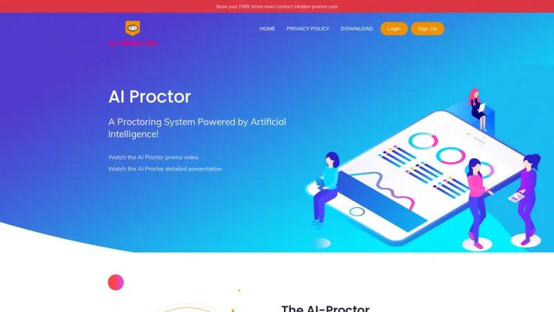 Homepage of AI Proctor