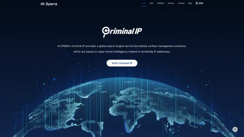 Homepage of Criminal IP