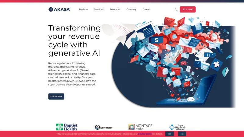 Homepage of AKASA