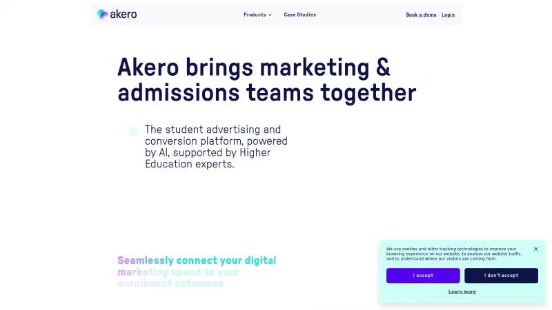 Homepage of Akero