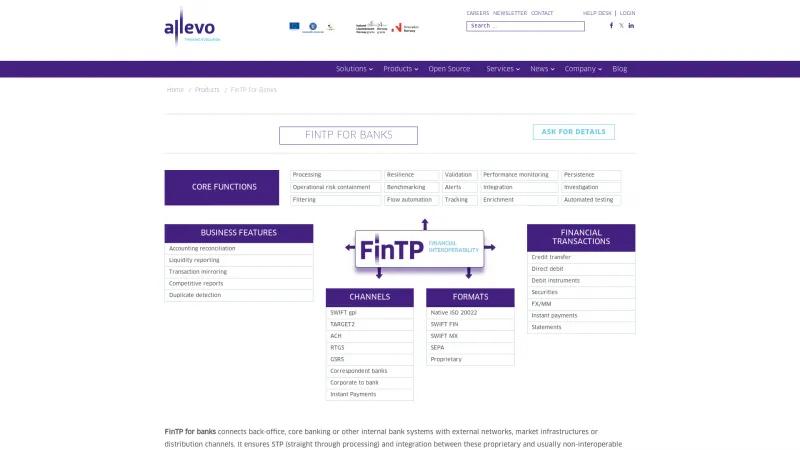 Homepage of FinTP