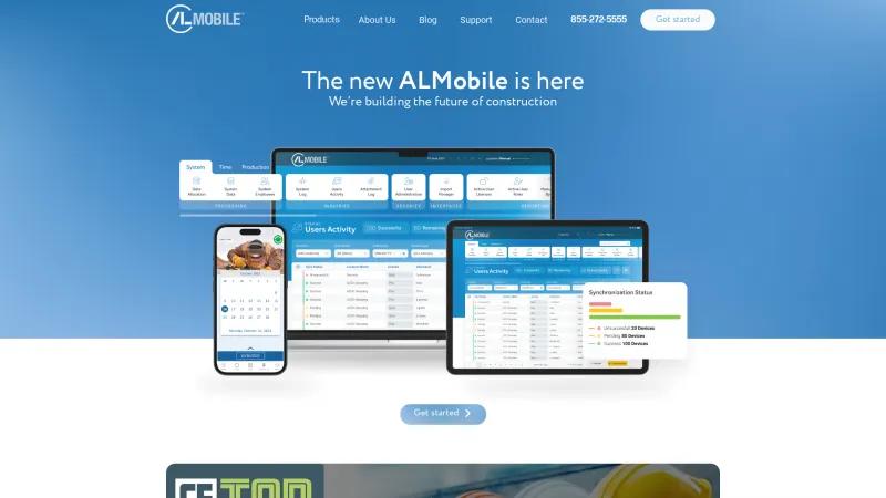 Homepage of ALMobile