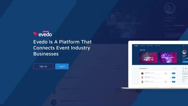 Homepage of Evedo