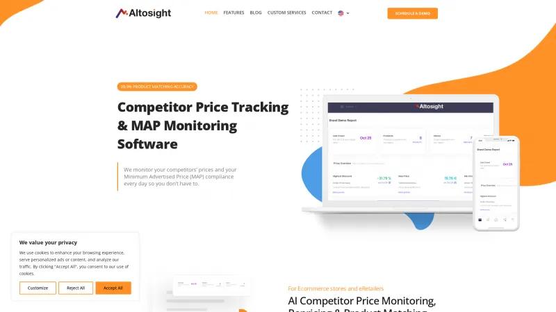 Homepage of Altosight