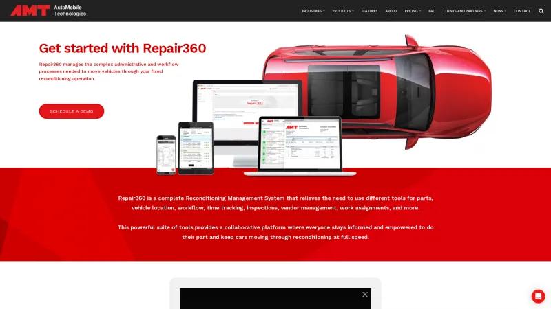 Homepage of Repair360