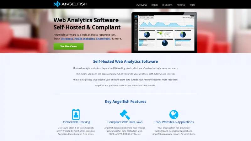 Homepage of Angelfish Software