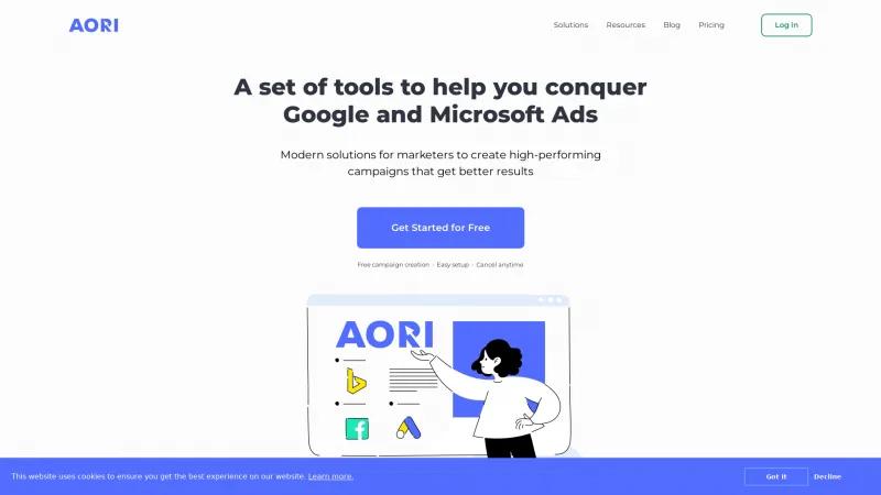 Homepage of Aori