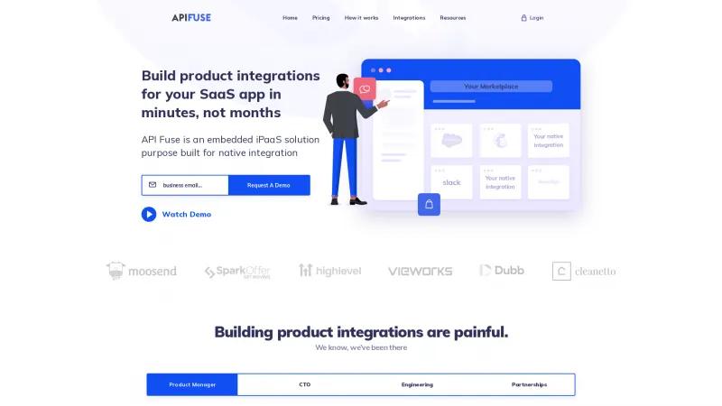 Homepage of API Fuse