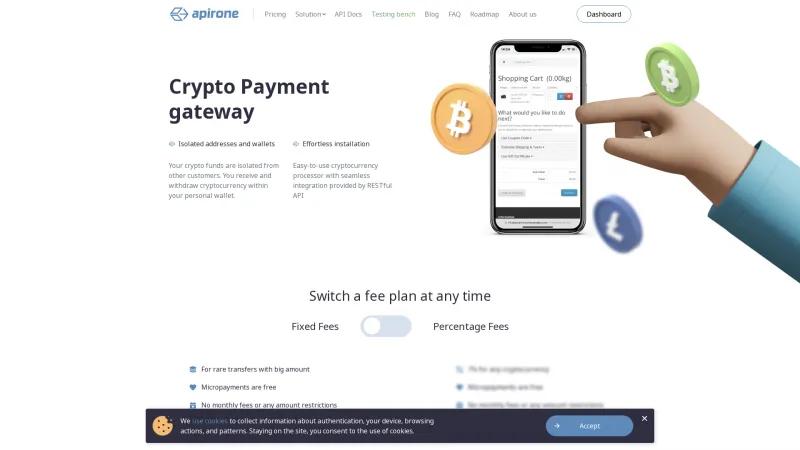 Homepage of Apirone