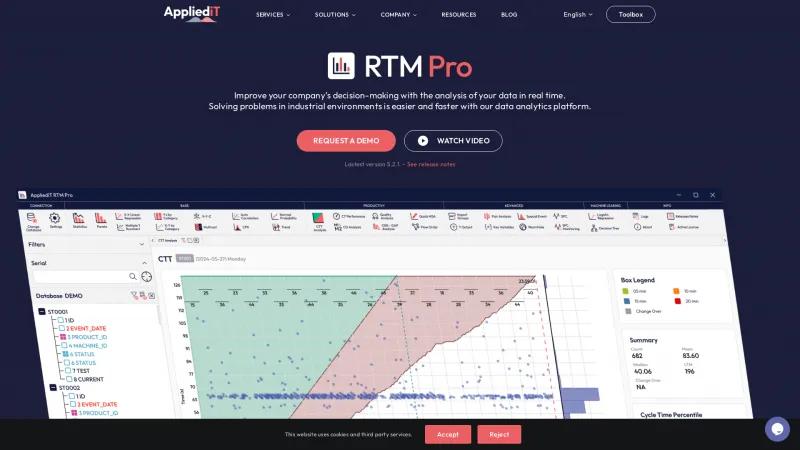 Homepage of RTM Pro