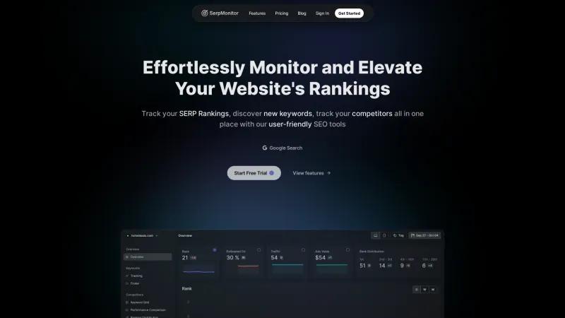 Homepage of Applytics