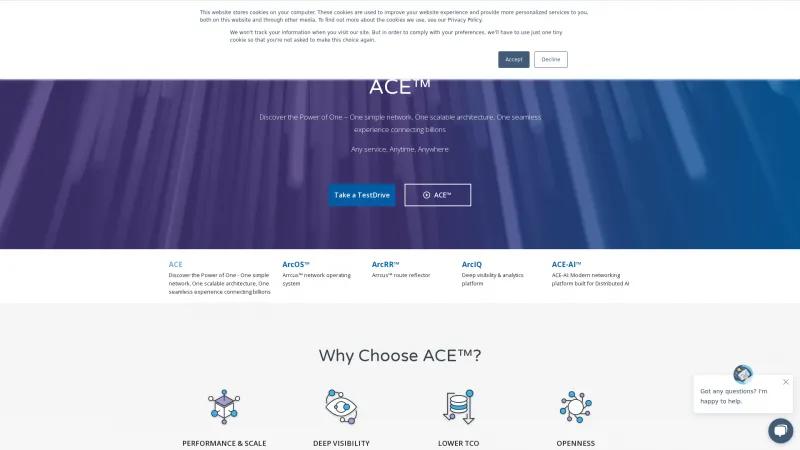 Homepage of Arrcus Connected Edge