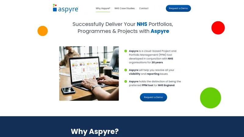 Homepage of Aspyre