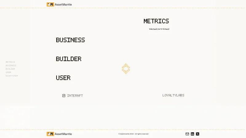 Homepage of AssetMantle