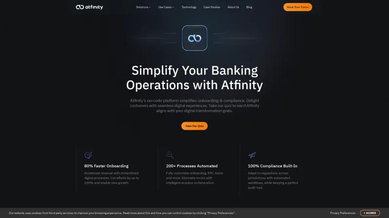 Homepage of Atfinity