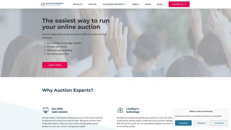 Homepage of Auction-Experts.com