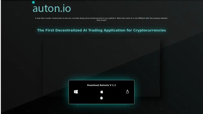 Homepage of Autonio