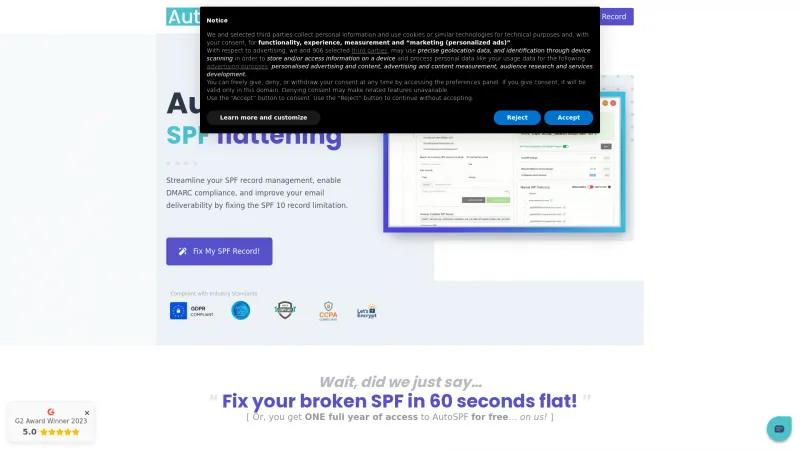 Homepage of AutoSPF