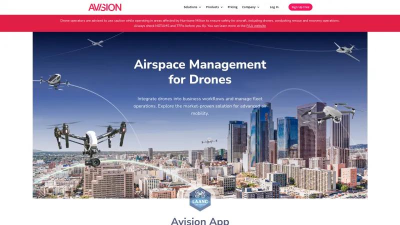 Homepage of Avision