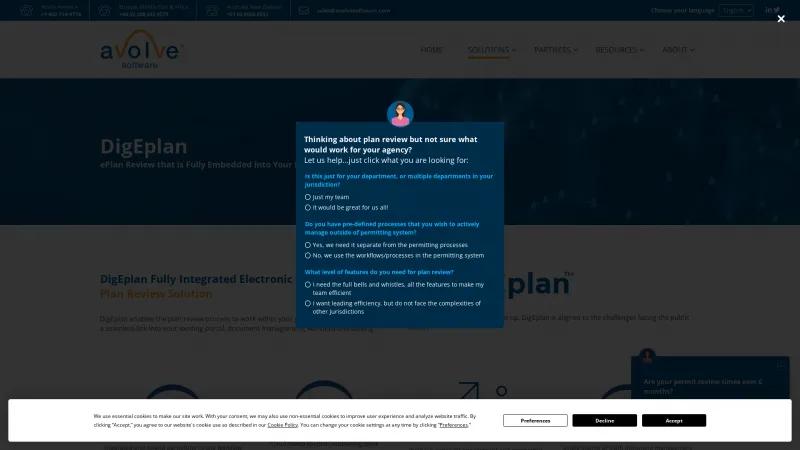 Homepage of DigEplan