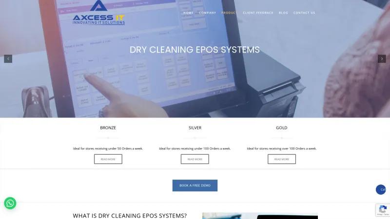 Homepage of Axcess EPOS