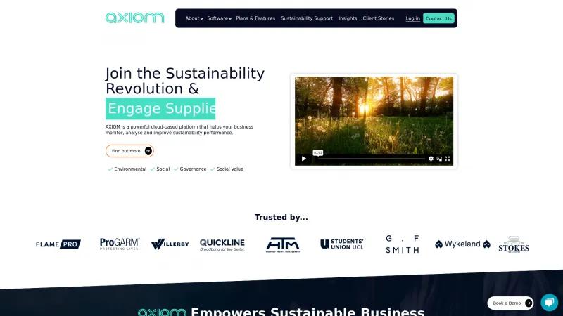 Homepage of AXIOM