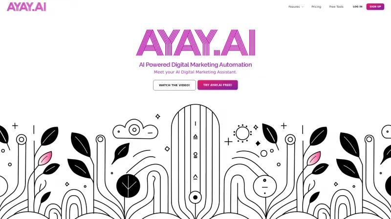 Homepage of AYAY.AI