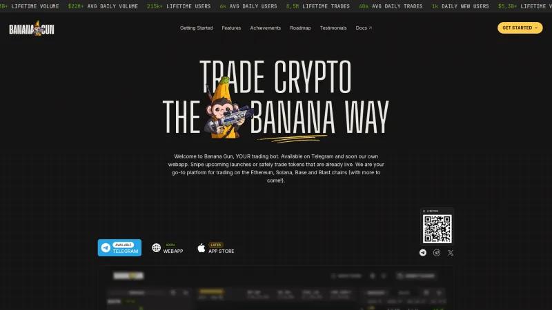 Homepage of Banana Gun