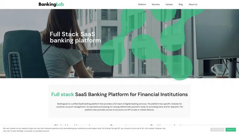 Homepage of BankingLab