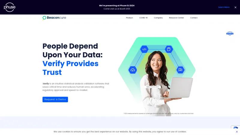 Homepage of Beaconcure