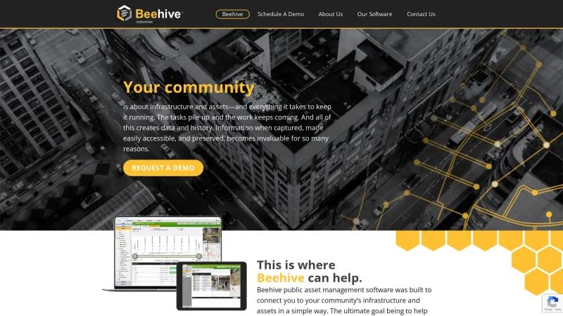 Homepage of Beehive