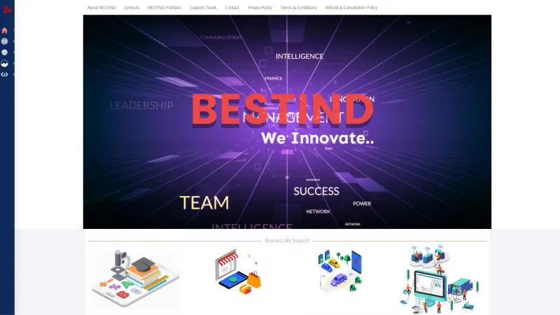 Homepage of BESTIND CRM