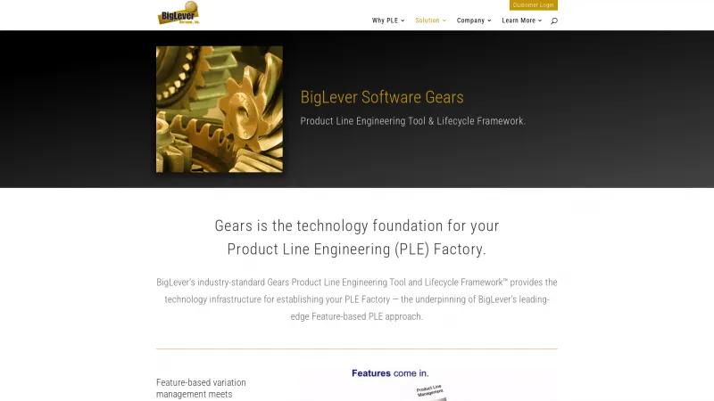 Homepage of Gears