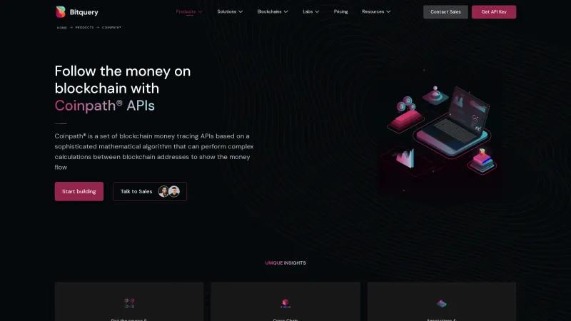 Homepage of Coinpath