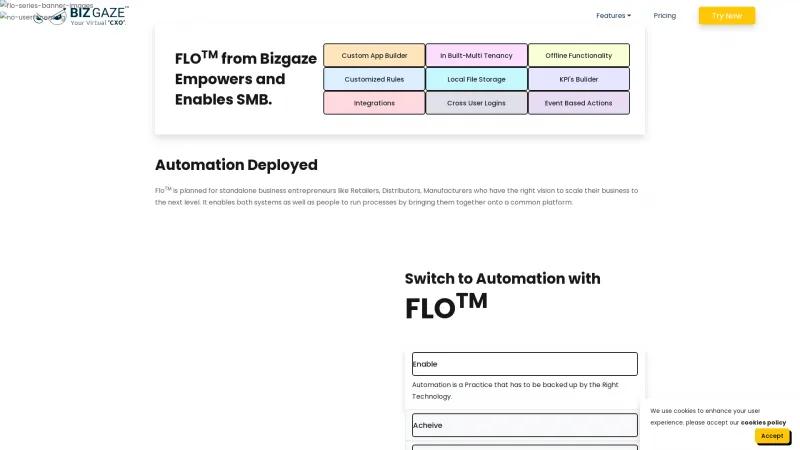 Homepage of FLO