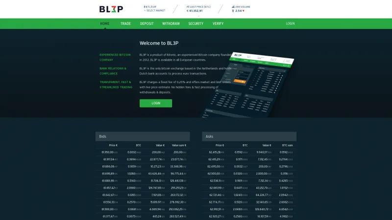 Homepage of BL3P