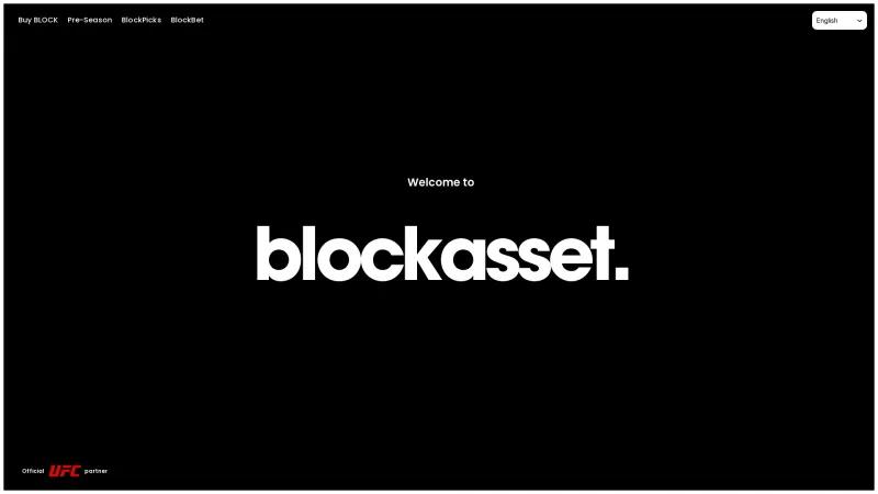 Homepage of Blockasset